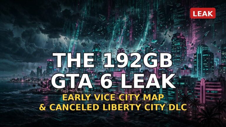 GTA 6’s 192GB Leak Explained: Early Vice City Map, Canceled Liberty City DLC & What It Proves