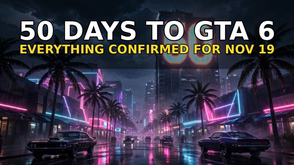 GTA 6 50-Day Countdown: Everything Confirmed for Nov 19