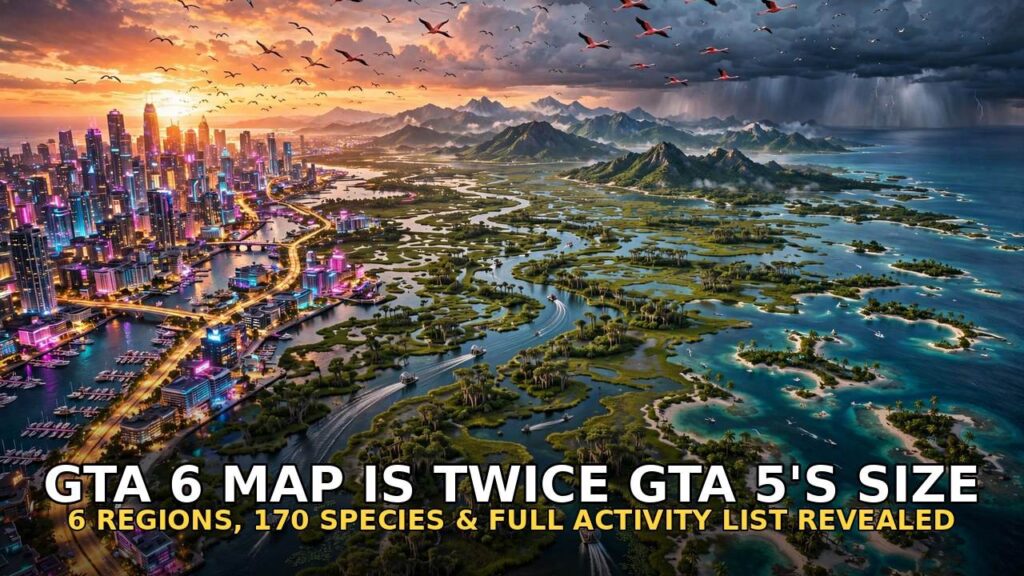 GTA 6’s Map Is Twice the Size of GTA 5’s — Every Game Informer Reveal, Explained