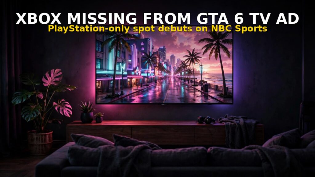 GTA 6’s First TV Ad Pretends Xbox Doesn’t Exist — PlayStation-Only Spot Debuts on NBC Sports
