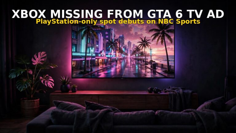 GTA 6’s First TV Ad Pretends Xbox Doesn’t Exist — PlayStation-Only Spot Debuts on NBC Sports