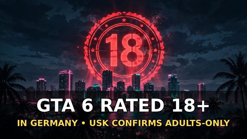 GTA 6 Germany Rating: USK Confirms 18+ Adults-Only