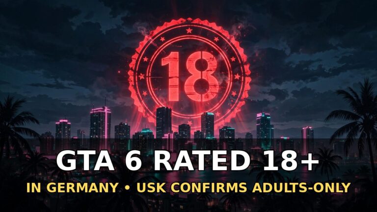 GTA 6 Germany Rating: USK Confirms 18+ Adults-Only