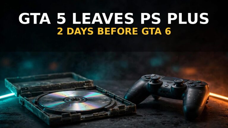 Sony Is Deleting GTA 5 From PlayStation Plus — 2 Days Before GTA 6 Launches