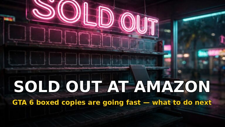 GTA 6 Boxed Copies Are Selling Out at Amazon US and Target