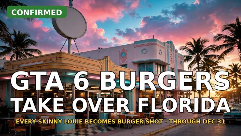 Rockstar Partners With Skinny Louie to Bring Real GTA 6 Burger Shots to All of Florida Through December 31