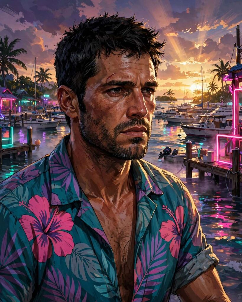 GTA 6 Jason Duval — AI concept art