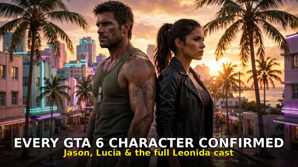 GTA 6 Characters: Jason Duval, Lucia Caminos and Every Confirmed Face in Leonida