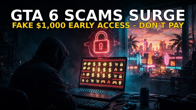 GTA 6 Early Access Scams Surge Before Launch — the $1,000 Offers to Avoid