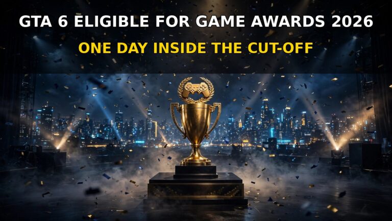 GTA 6 Is Officially Eligible for The Game Awards 2026 — With One Day to Spare