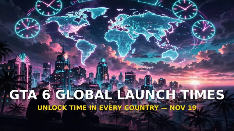 GTA 6 Global Launch Times: What Time GTA 6 Unlocks in Every Country