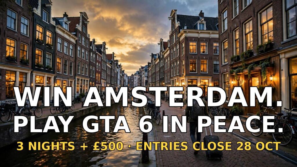 GTA 6 Grand Theft Getaway: Win a Trip to Amsterdam for Your Partner So You Can Play in Peace