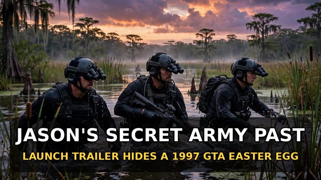 GTA 6 Launch Trailer Easter Egg: Jason’s “Marauder” Army Shirt Links to the Original 1997 GTA