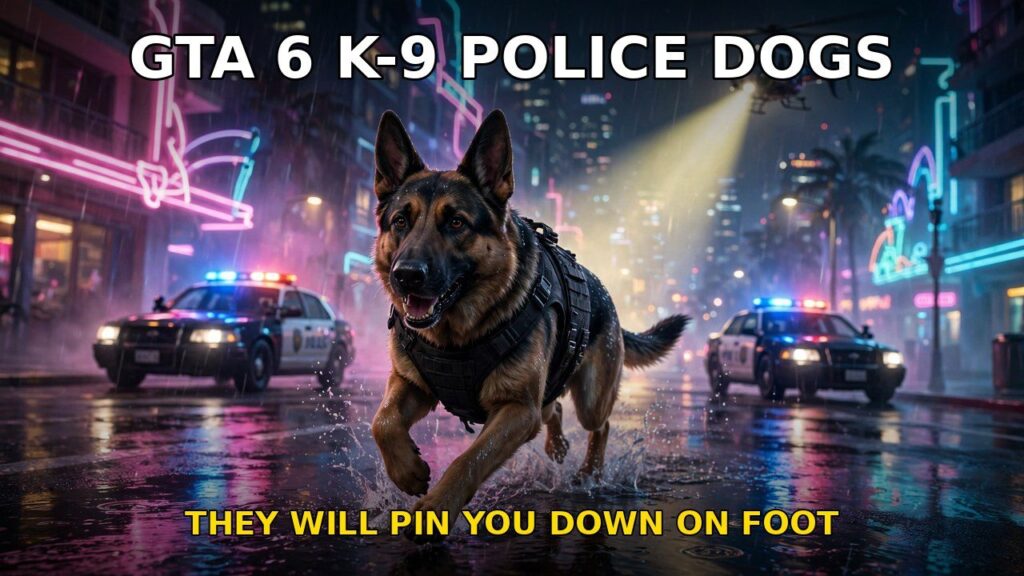 GTA 6’s Cops Have K-9 Units — and They Will Pin You Down
