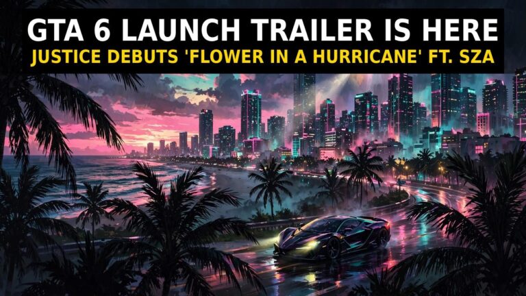 Rockstar Drops the GTA 6 Launch Trailer: 90 Seconds of New Footage, Theme Song ‘Flower in a Hurricane’