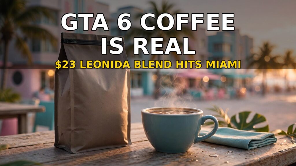 GTA 6 Coffee Is Real: The $23 Leonida Blend Hits Miami
