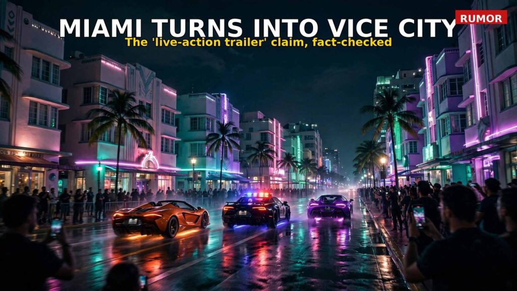Is Rockstar Filming a Live-Action GTA 6 Trailer in Miami? The Permits Say Otherwise