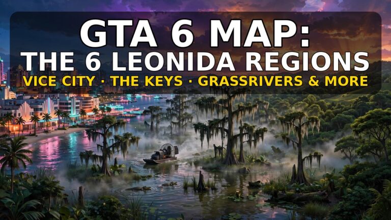 GTA 6 Map: The 6 Regions of Leonida Explained