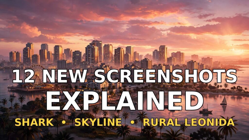 GTA 6’s 12 New Edge Screenshots Explained: Shark, Skyline and Rural Leonida