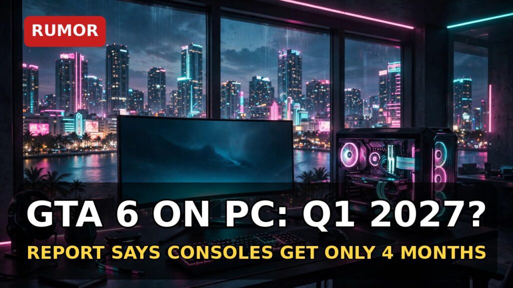GTA 6 PC Q1 2027 Report Explained: What It Says vs What’s Confirmed