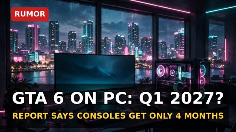 GTA 6 PC Q1 2027 Report Explained: What It Says vs What’s Confirmed