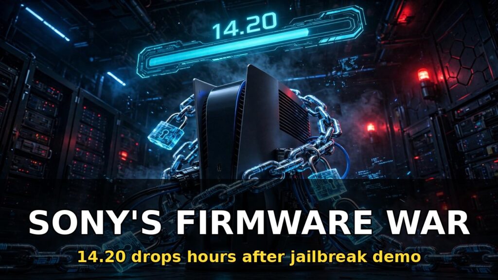 Sony Pushes PS5 Firmware 14.20 Hours After Jailbreak Demo — What It Means for GTA 6