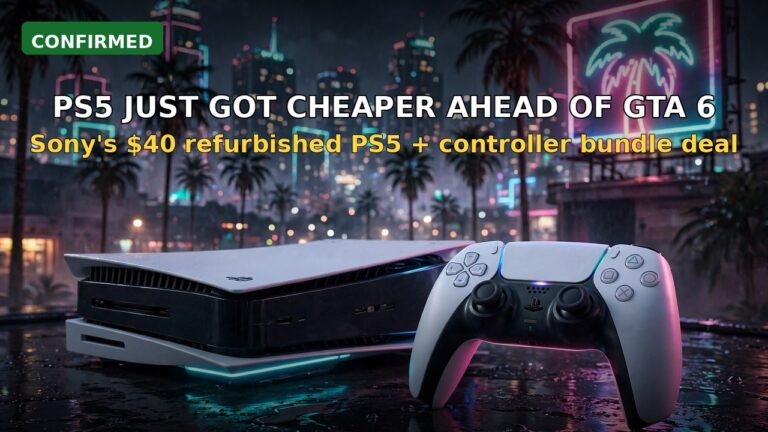 PS5 Just Got Cheaper Ahead of GTA 6: Sony Cuts $40 Off Refurbished Console Bundles