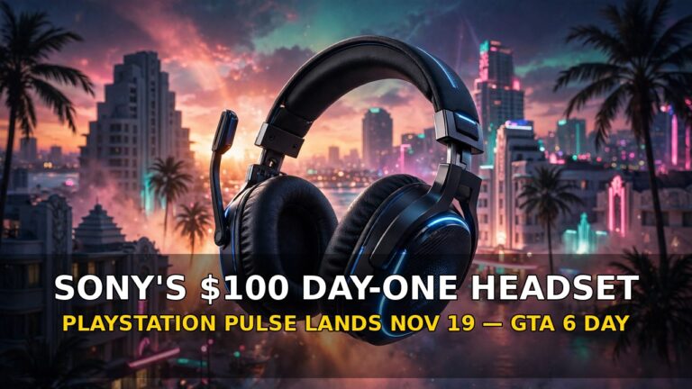Sony Launches a New $100 PlayStation Pulse Headset on GTA 6’s Launch Day