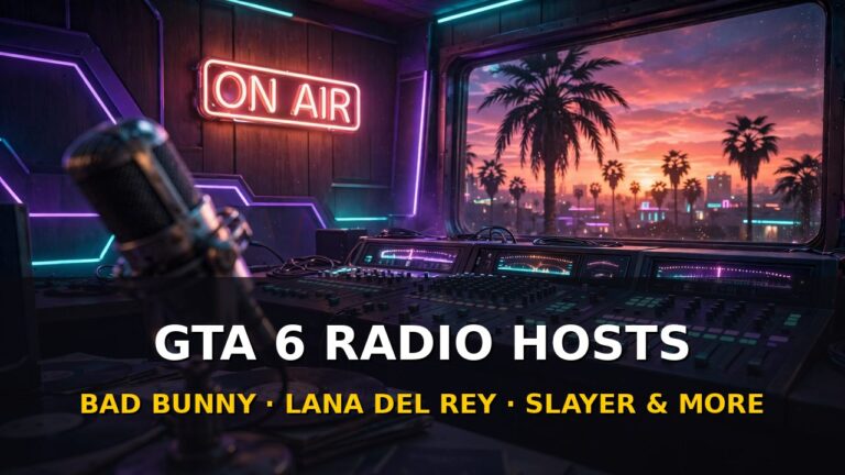 GTA 6 Radio Hosts Revealed: Bad Bunny, Lana Del Rey, Slayer’s Kerry King and Tom Araya Behind the Mics