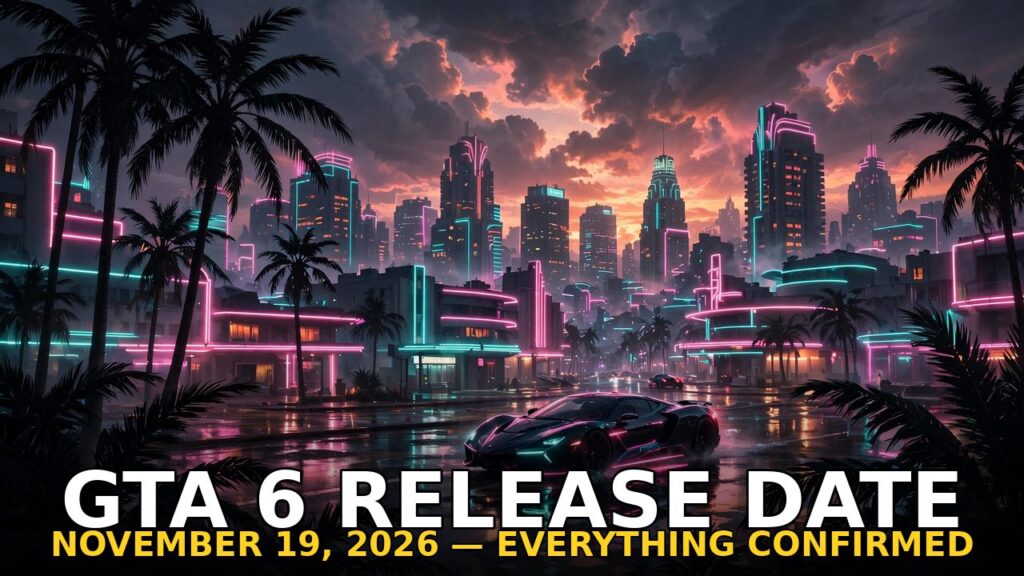 GTA 6 Release Date: November 19, 2026 — Countdown