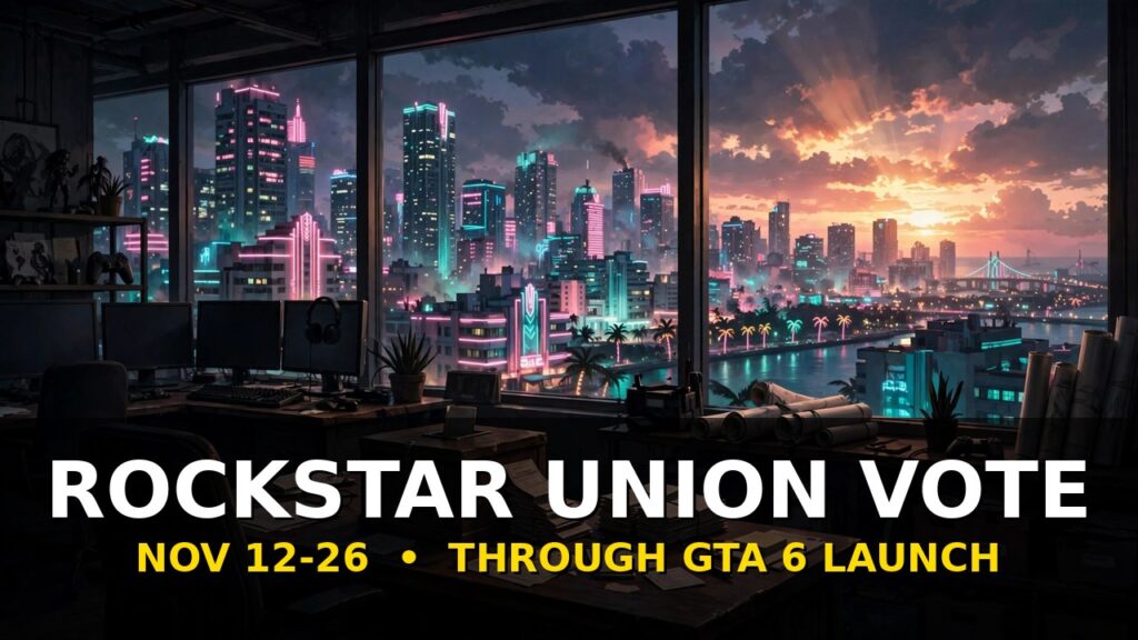 Rockstar Staff Will Vote on a Union Right Through GTA 6 Launch Week