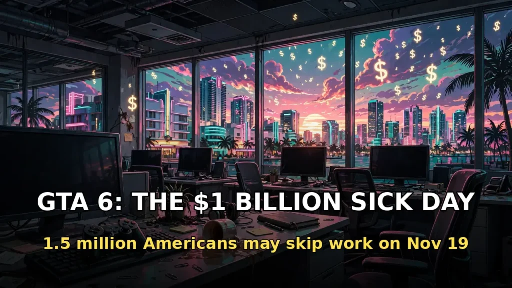 GTA 6 Could Cost the US Economy $1 Billion in One Day — 1.5 Million Workers May Skip Work