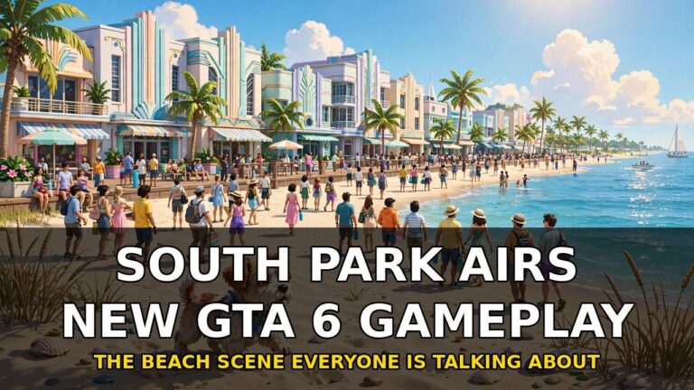 New GTA 6 Gameplay Airs on South Park — The Vice City Beach Scene Explained