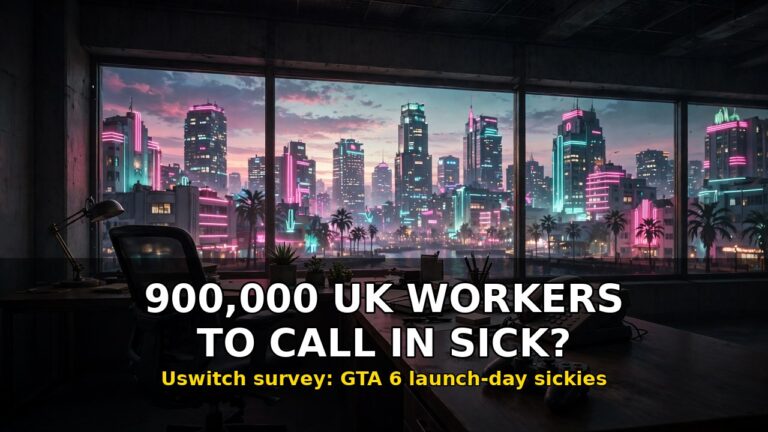 GTA 6 Launch Day Sickies: Nearly 900,000 UK Workers May Call in Sick, Uswitch Survey Finds
