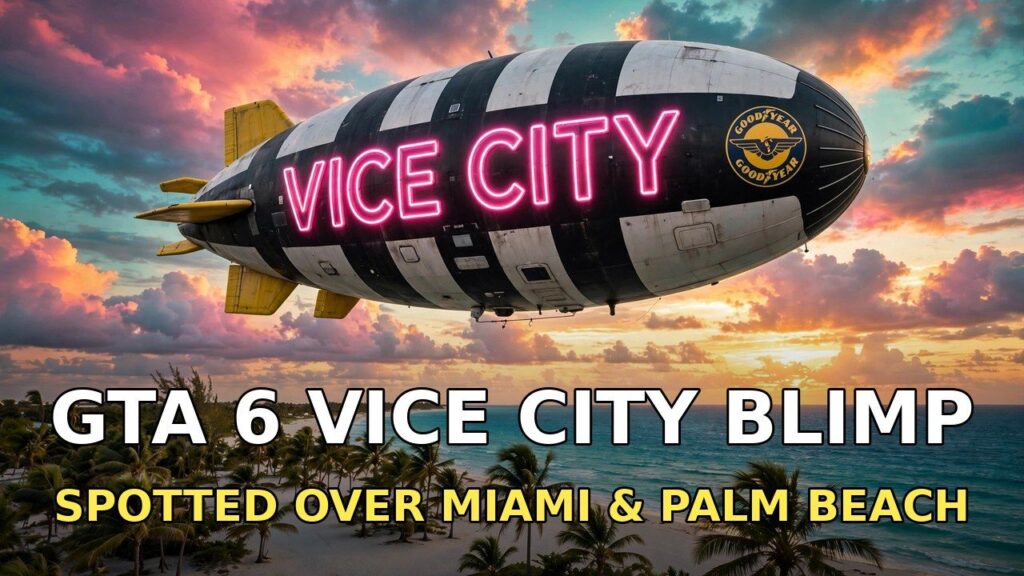 GTA 6’s Vice City Blimp Has Reached Florida — Spotted Over Miami