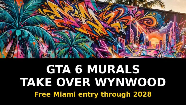 GTA 6 Wynwood Walls Deal: Free Miami Entry Through 2028, 10 New Murals