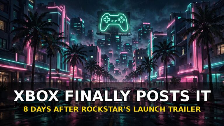 Xbox Finally Posts the GTA 6 Launch Trailer — 8 Days Late, With Its Own Logo Attached
