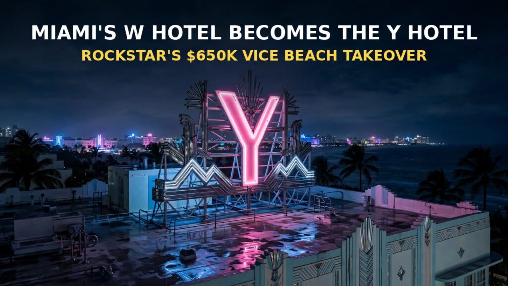 GTA 6’s Y Hotel: Rockstar Turns Miami’s W South Beach Into the Y Hotel