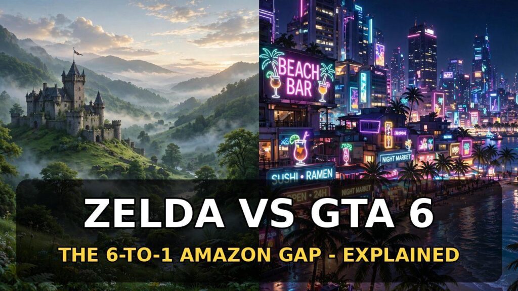 Ocarina of Time Remake Is Outsolding GTA 6 on Amazon — but the 6-to-1 Gap Isn’t What It Looks Like
